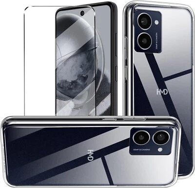 Case For HMD Pulse Pro / Plus Clear Shockproof Phone Cover & Screen Protector