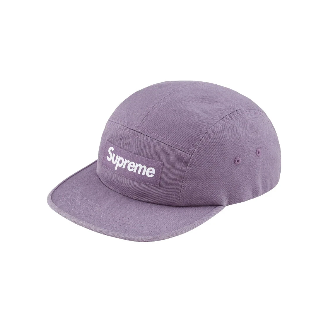 Casquette de camp en sergé chino lavé Supreme violet poussiéreux   23FW  