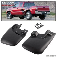 Fit For 05-15 TOYOTA TACOMA 2pcs Front Molded Mud Flaps Splash Guards Mudguard