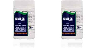 2 x Alarsin FORTEGE 100 Tabs jeweils nützlich bei Oligospermie Ablaufdatum 2028