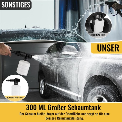 1400W 150bar Hochdruckreiniger 450L/H 8m Schlauch Flächenreiniger Druckreiniger - Bild 11 von 12