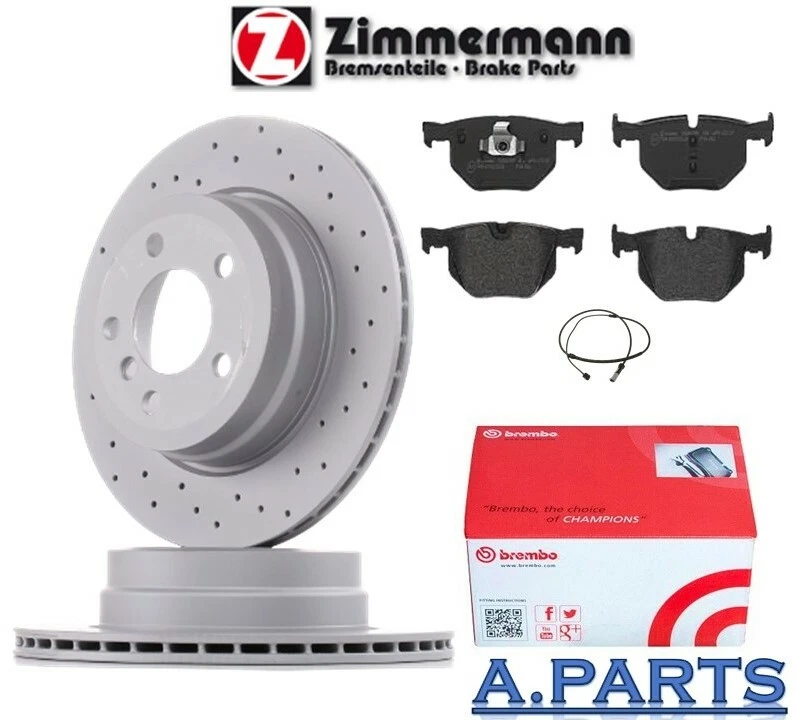 ZIMMERMANN  /BREMBO BREMSENSATZ WK GELOCHT Ø320 HINTEN BMW X5 E70 F15 X6 E71  - Bild 1 von 1