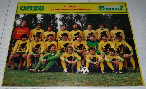 Poster Football Grand Format FC Nantes 1980/1981 - Vintage - Made In France