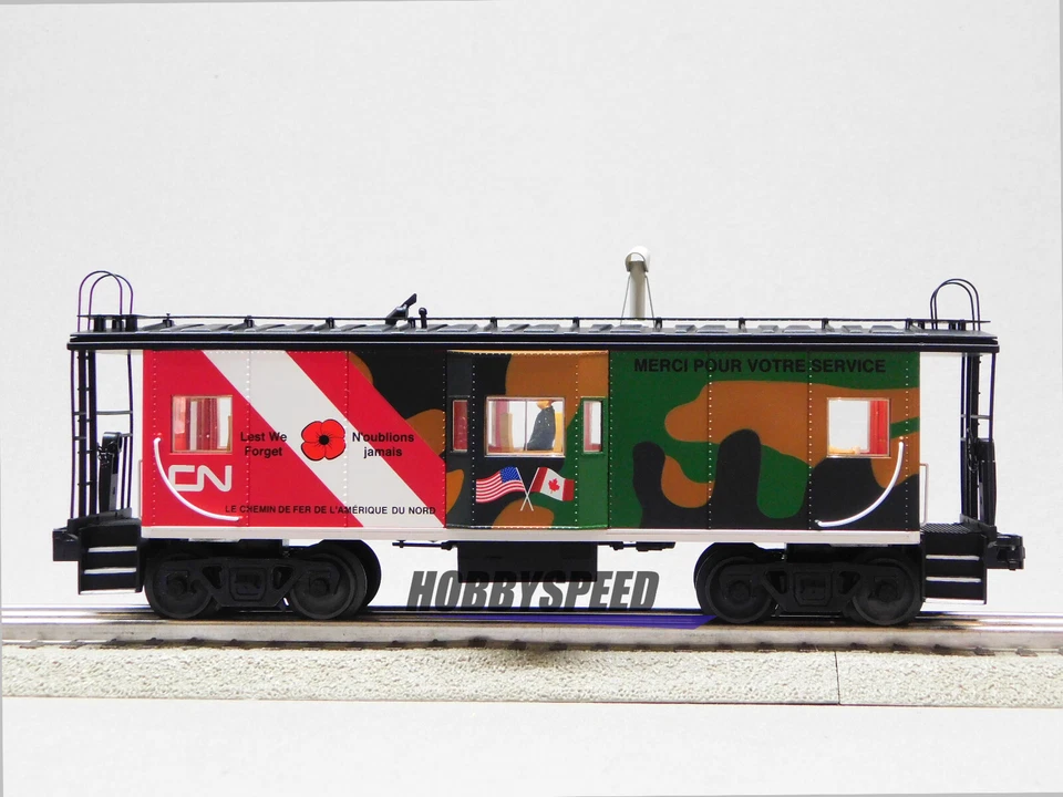 LIONEL CANADIAN NATIONAL VETERANS BAY WINDOW CABOOSE O GAUGE train 2226790 NEW - Image 3 of 4