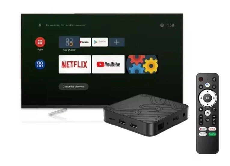 2025 Android Tv Box 12 ATV 8K HDR Dual WIFI6 YouTube + Apps 5,2 BT OVP NEU  TOP - Bild 2 von 4