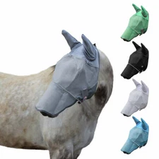 Derby UV-Blocker Premium Reflective Horse Fly Mask with Ears and Nose Cover