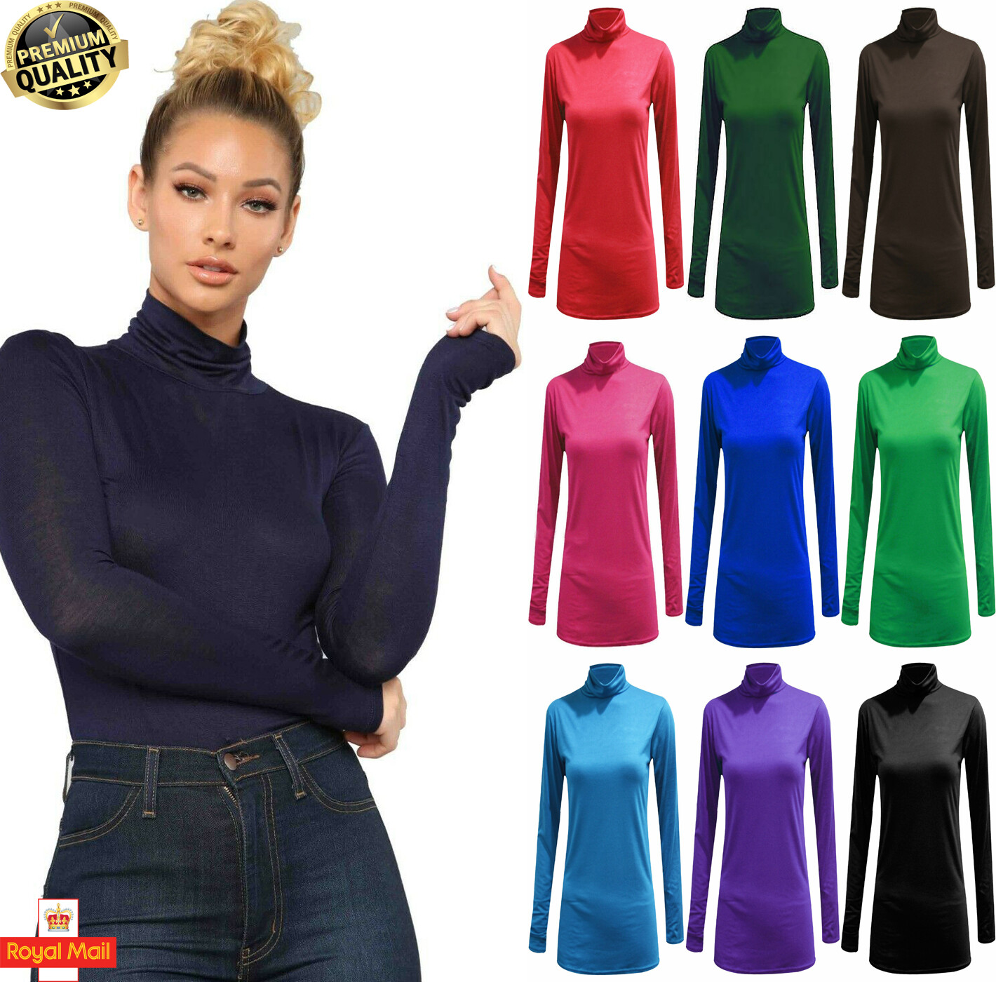 m and s roll neck top