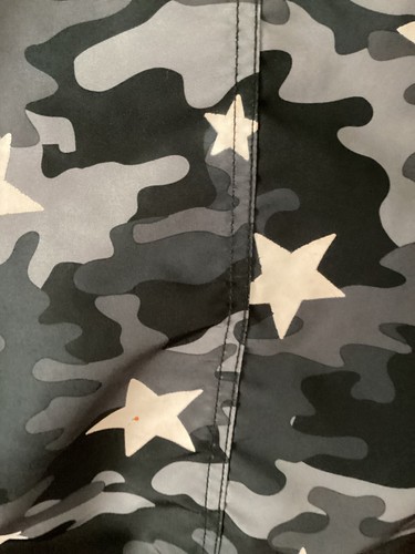 Wonder Nation Boy' Raincoat W/ Hood L(10-12) GrayBlack/ Stars - Picture 3 of 4