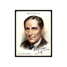 Sir Philip Gibbs 1937 Wills Cigarettes Famous British Authors #11 VG