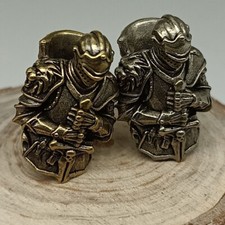 Brass Knight Beads Paracord Charms Lanyard Knife EDC DIY Color: Antique Bronze