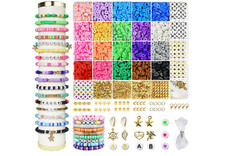 3400 Pcs Clay Beads Bracelet Making Kit,Friendship Bracelet Kit - Jewelry Making