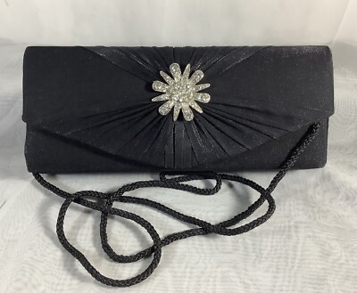 Bling Rhinestone Clutch Purse Bag Crossbody Wedding Cocktail Party