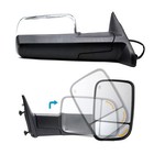 Pair Tow Mirrors For 09-18 Dodge Ram 2500 3500 4000 Power Temp Sensor Chrome
