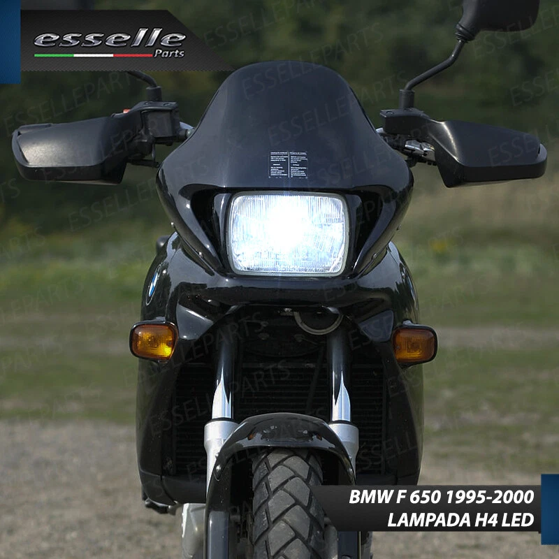 LAMPADA LED FARO H4 6000K 9000 LUMEN CANBUS PER BMW F 650 1995-2000 NO AVARIA - Immagine 3 di 4