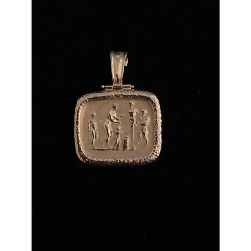 18K Gold 8 grams Fresco Pendant by Tagliamonte - Picture 4 of 14