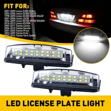FULL LED License Plate Light For Lexus ES IS GS RX Toyota Camry Prius Sienna EW