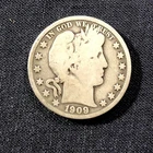1909 Circulated Barber Half Dollar