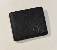 Calvin Klein Black Real Leather Wallet – Barely Used – Genuine – RRP £80