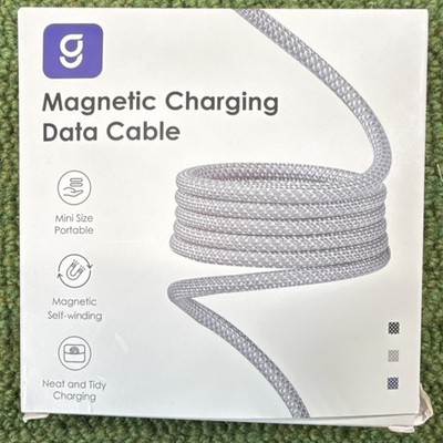 Magtame Magnetic Charging Data Cable 1m Silver USB - Light 