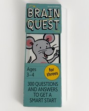 Brain Quest for Threes, Revised 4th Edition: 300 Questions - Ages 3-4