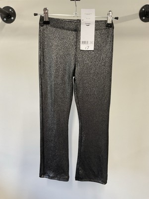 George Mädchen-Leggings 5/6 Jahre silberfarben ausgestellt Polyester A850 neu mit Etikett
