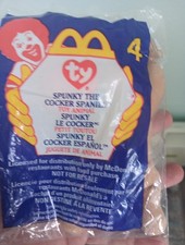 1999 Spunky The Cocker Spaniel 4 McDonald  s Ty Teenie Beanie Baby New Unopened