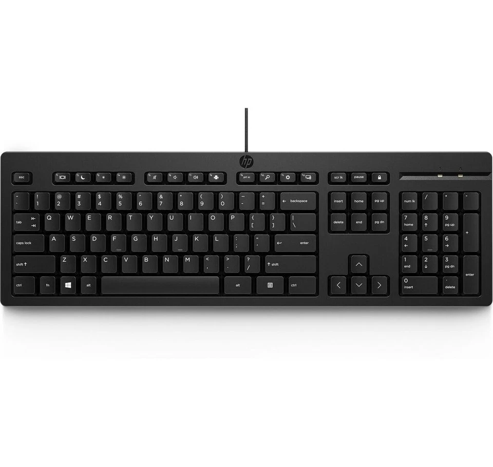 *NEW* HP 266C9UT - 125 Wired Keyboard, QWERTY, USB, Plug and Play, Black - Image 3 of 4