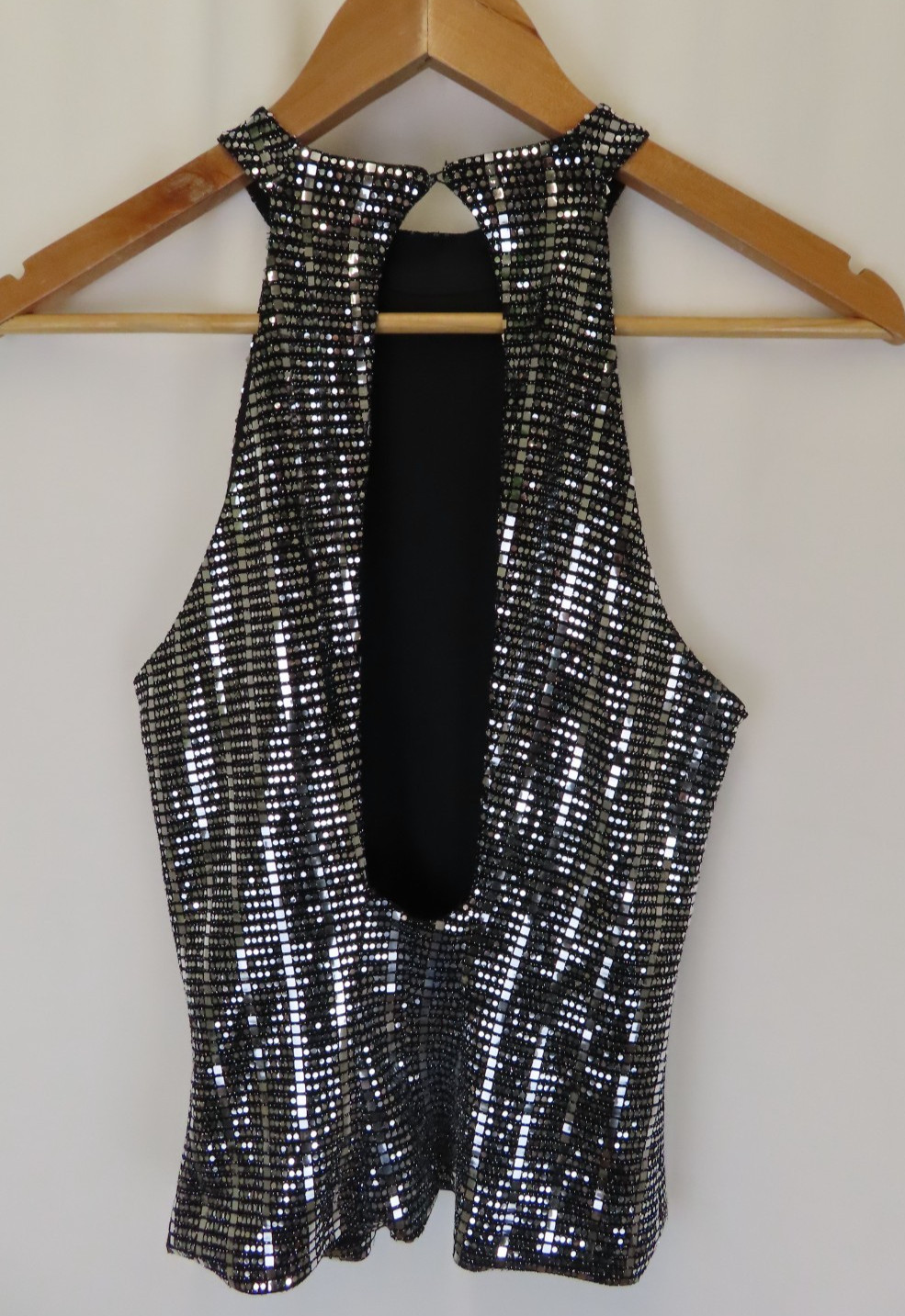 Zara Basic Silver Black Sparkle Glitter Embellish… - image 10