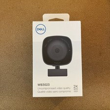 BRAND NEW Dell Webcam WB3023 2K QHD FHD HD Resolution Sony Sensor Face Detection