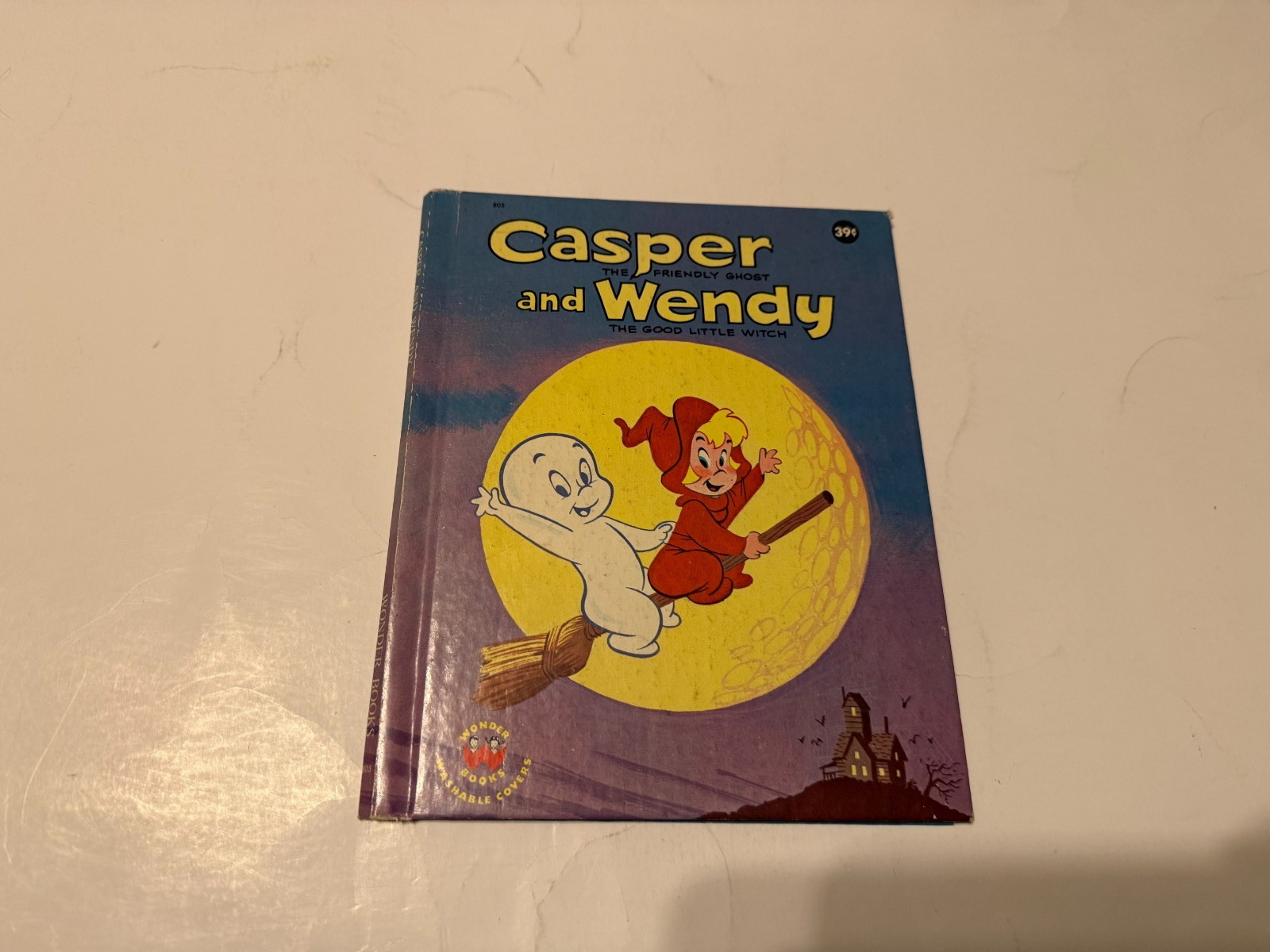 Casper the Friendly Ghost and Wendy the Good Little Witch 1963 Wonder Book Child