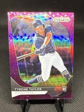2020 Panini Prizm Tyrone Taylor #69 Rookie Purple Milwaukee Brewers