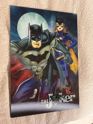 Batman / Joker Holographic Wall Decor, 12x17.5 Inches - USED, GOOD CONDITION