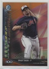 2017 Bowman Chrome Scouts Top 100 Orange Refractor 3/25 Brady Aiken #BTP-61 a8r