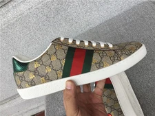 GUCCI ACE canvas bee pattern for men Free shipping