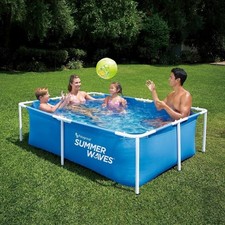 Schwimmbecken Rahmen Family Pool Planschbecken Summer Waves 260 X 160 X …