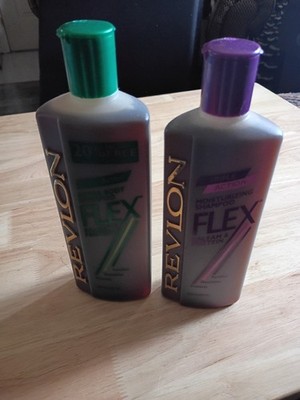 Lot Revlon Flex Balsam & Protein Extra Body Shampoo + Moisturizing Shampoo