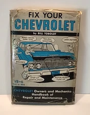 Fix Your Chevrolet by Bill Tolboldt 1963 Vintage Car Mechanic Repair Maintenance