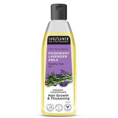 Soulflower Rosemary Hair Oil for Stronger, Thicker & Healthier Hair | 100ml