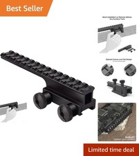 Lightweight Aluminum Riser Mount for Optics - 1" Height, Picatinny Compatible