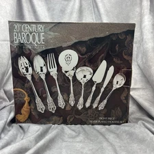 Godinger Silver Plate Hostess Set 8 Serving Utensils 20th Century Baroque B22