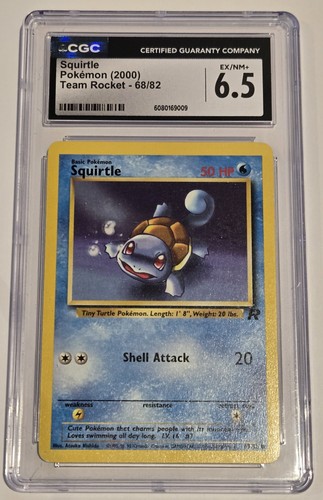 Squirtle (Unlimited) graded CGC 6.5 for sale on eBay