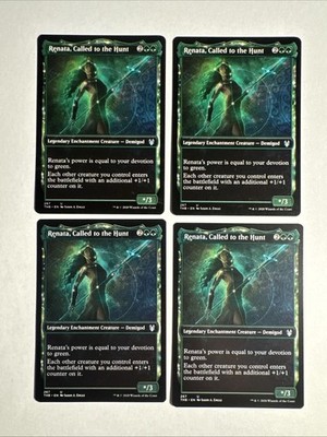 4x Mtg Theros Beyond Death Renata, Called To The Hunt Showcase NM