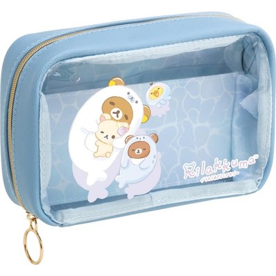 San-X Rilakkuma sea Umirira clear pouch With partition H110×W170×D50mm CA54301