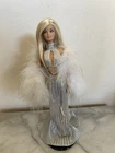 For Vintage Barbie Doll- Superstar Barbie Inspired 70s Diva in White and Silver