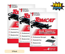 Tomcat Super Hold Glue Traps Mouse Size, 3-Pack 12 Glue Traps 