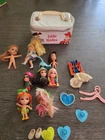 Lot Of 8 Vintage 1960’s Mattel Little Kiddles Dolls With Case Walker Story Book