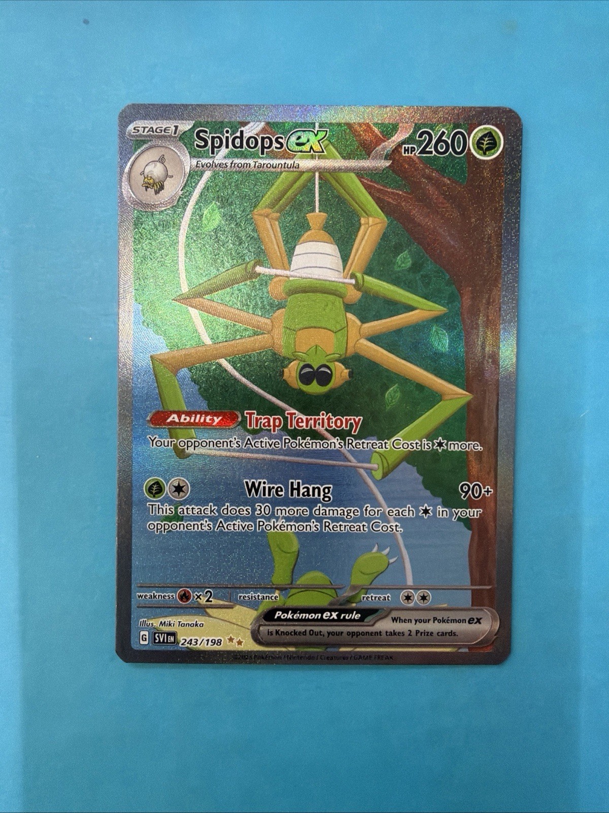 2023 Pokemon TCG Spidops ex 243/198 Ultra Rare Full Art EN 260 HP NM-MT