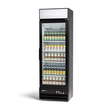 PeakCold 14 Cu Ft Upright Glass Door Fridge