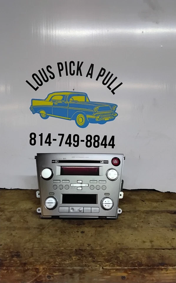 Subaru Legacy CD AM/FM 2007-2008 6 DISCOS RADIO AIRE ACONDICIONADO CALENTADOR CLIMATIZADOR PIEZA FABRICANTE DE EQUIPOS ORIGINALES Foto 2 de 4