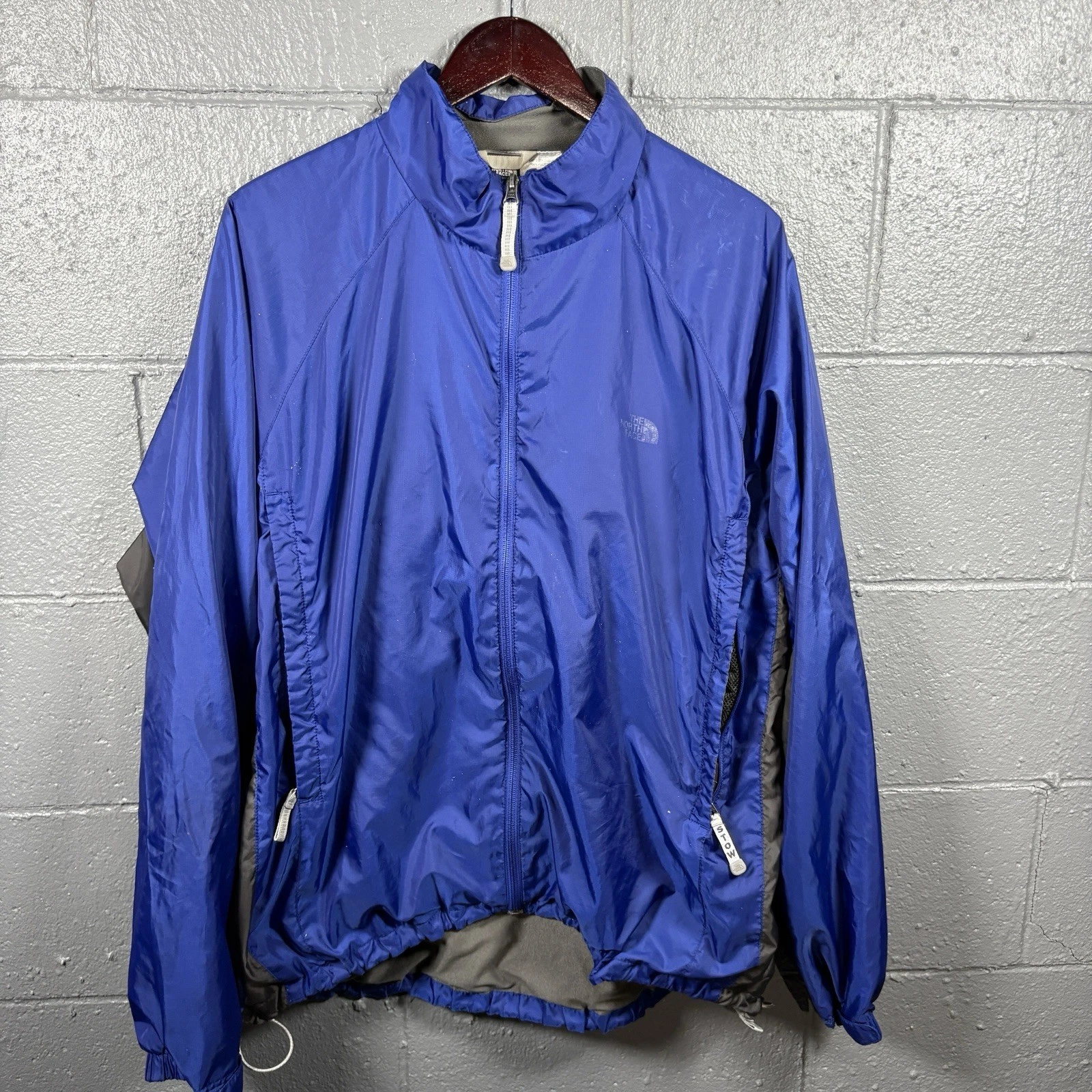 The North Face Lightweight Jacket Mens XL Blue Windbreaker Hiking Shell